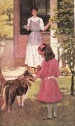 Thomas King Hanna Illustration for And Angels Came oil painting